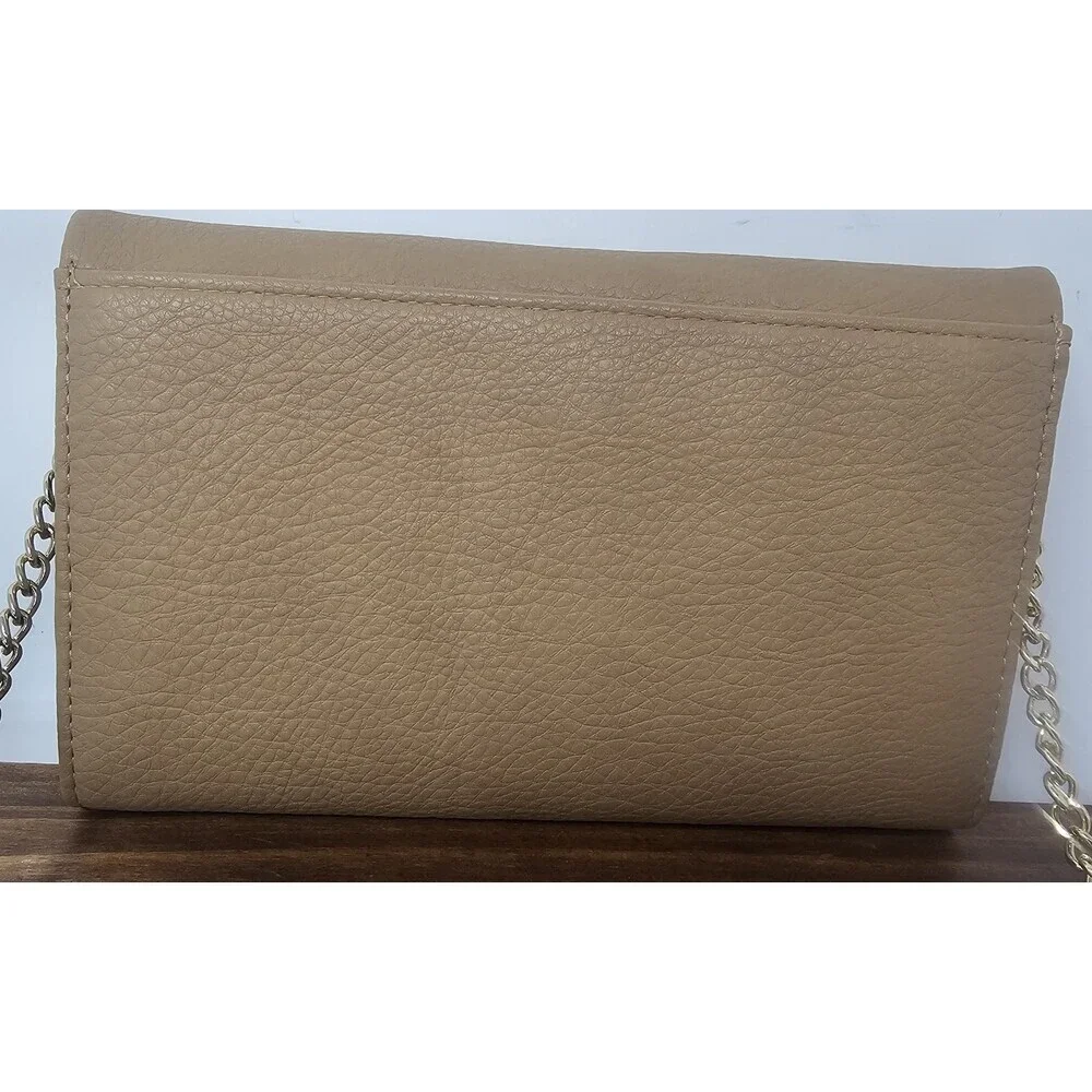 I.N.C. International Concepts Tan Averry Tunnel Convertible Clutch Crossbody